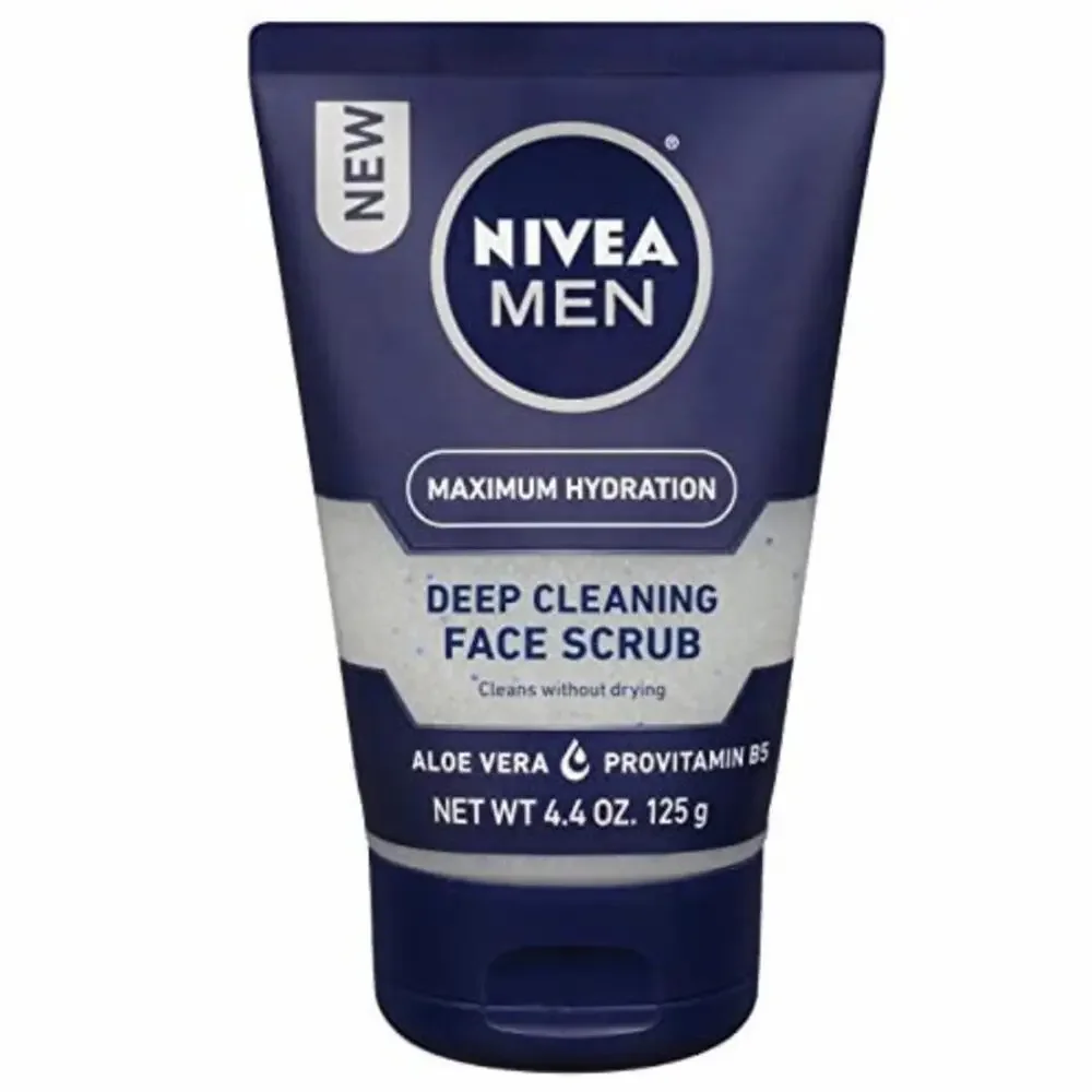 NIVEA FOR MEN Original, Deep Cleaning Face Scrub 4.4 oz